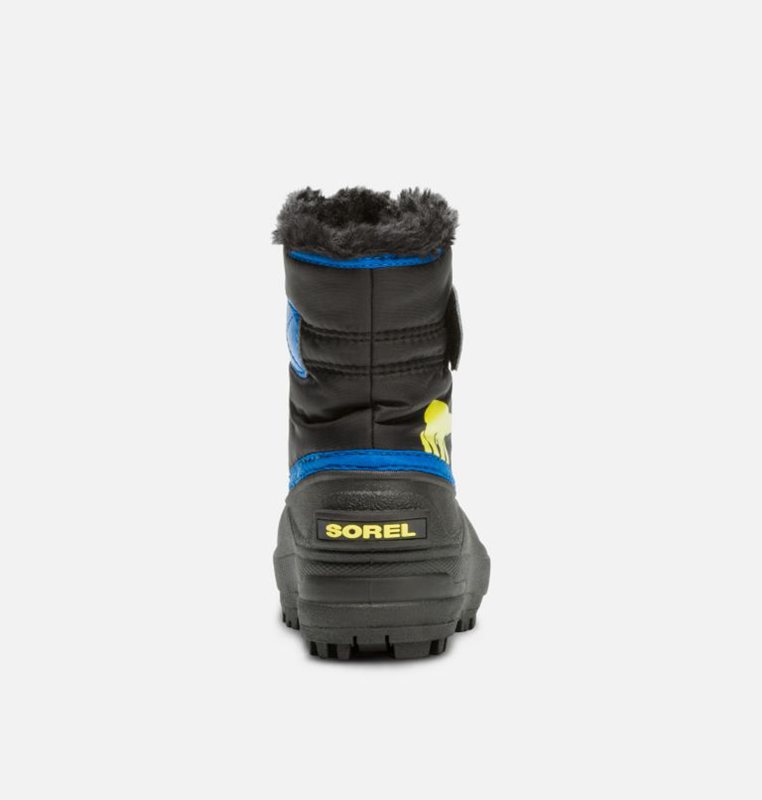 Botas Nieve Sorel Niños - Toddler Commander™ Negras/Azules - 58703-DXVT